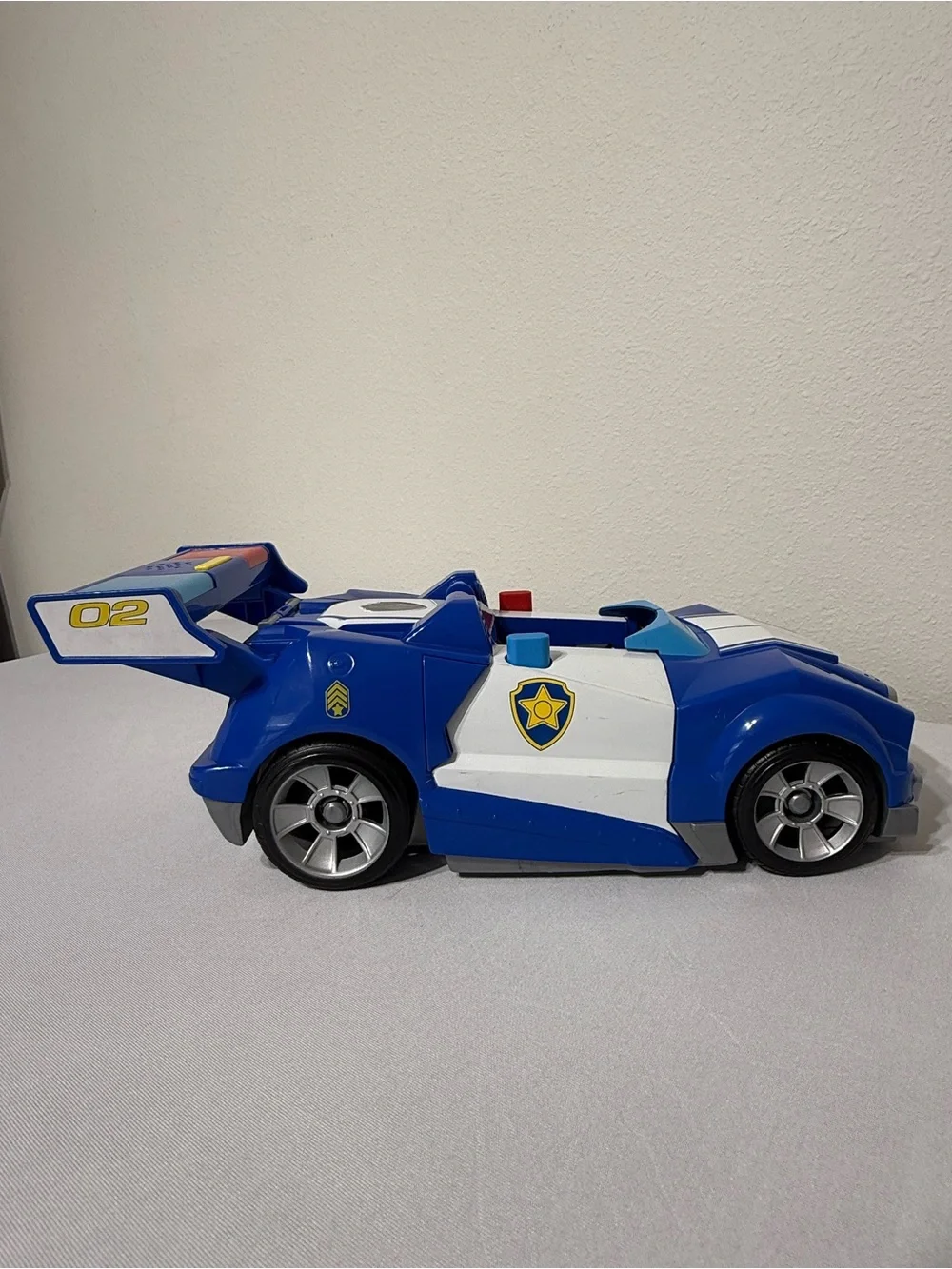 Paw Patrol Chase 2-In-1 Transforming Movie City Cruiser WORKS w/ Discs